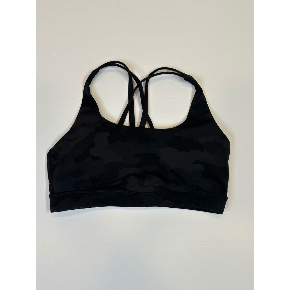 Lululemon Energy‎ Bra | Camo Multi Gray | 8